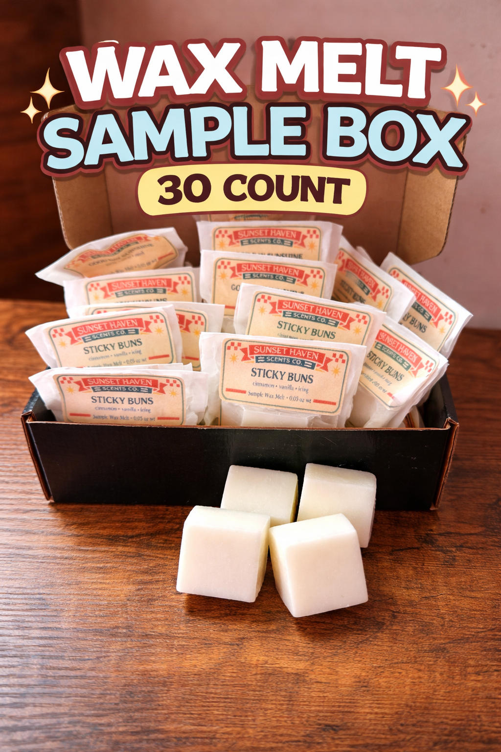 Ultimate Wax Melt Sample Box (All 30 Scents) | Full Collection | $60 Value | Try Every Scent