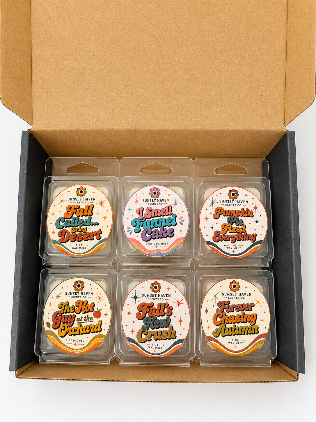 2026 Fall & Halloween Wax Melt Bundles | 12 or 24 Count | 1 oz Clamshells