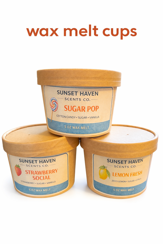 5 oz Wax Melt Cups – Choose Your Scent