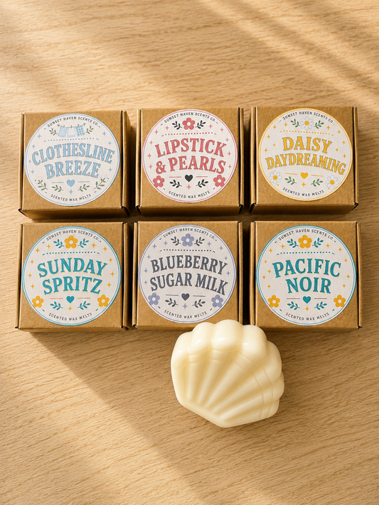 Wax Melt Sample Box | 10 Hand-Poured Samples | 1 oz Each