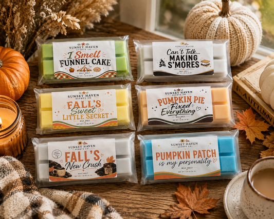 🍂 Complete Fall Collection | 14 Wax Melt Snap Bars (1.8 oz Each) 🍂