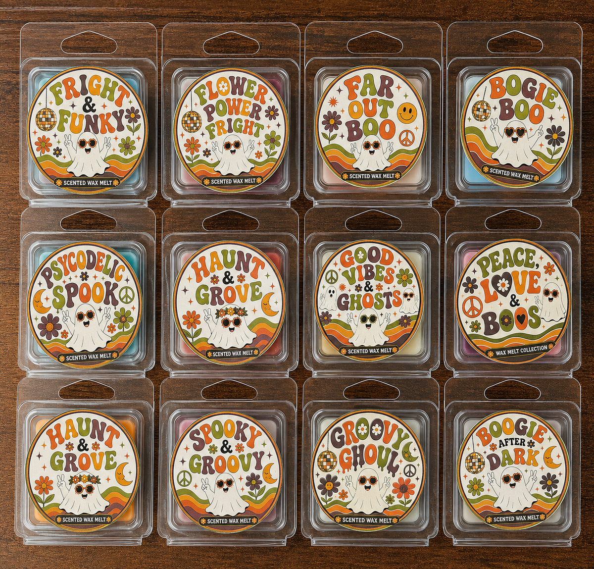 Groovy Fall & Halloween Wax Melt Box | 12 Count